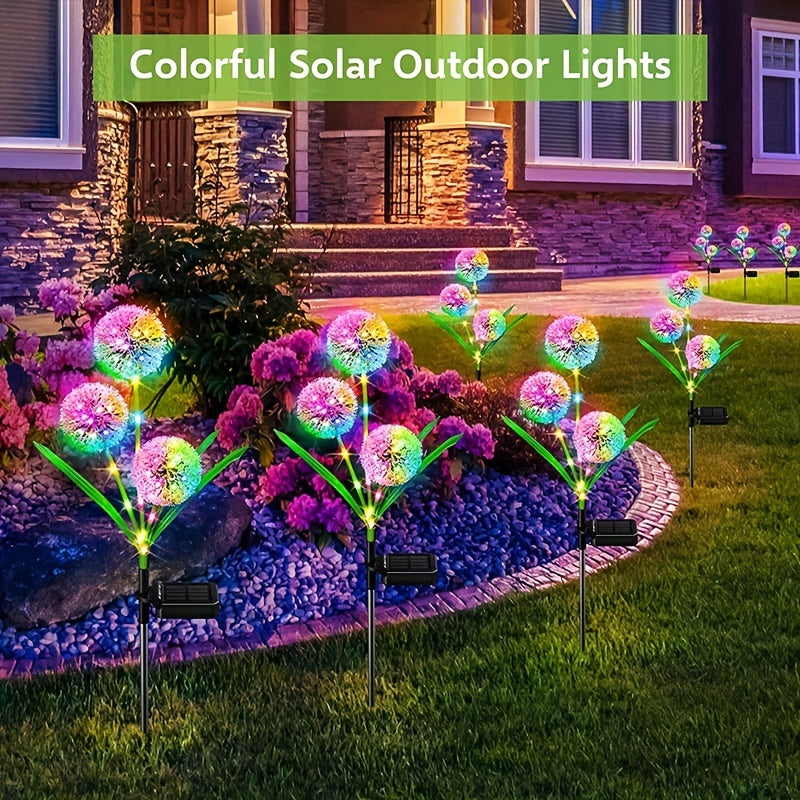 Neporal Solar Garden Lights Brighten Up Your Garden with These 2pcs Solar Garden Lights Stake!