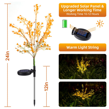 Neporal Solar Garden Lights Outdoor Decorative, Solar Flowers Lights Dusk to Dawn, Solar Garden Stake Lights Waterproof IP65, Solar Powered Flower Lights - Gardening Gifts for Women