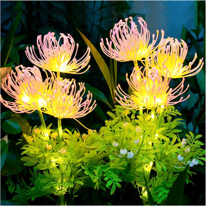 Neporal Solar Garden Lights, Solar Flowers Lights with Glowing Flowers & Stems, Upgraded Solar Panel, Solar Lights Outdoor for Garden Decoration,Yard Decor and Gift for Mother (2 Pack)