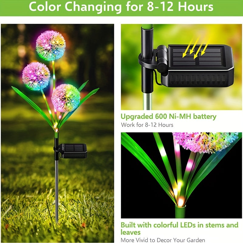 Neporal Solar Garden Lights Brighten Up Your Garden with These 2pcs Solar Garden Lights Stake!