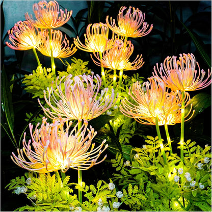 Neporal Solar Garden Lights, Solar Flowers Lights with Glowing Flowers & Stems, Upgraded Solar Panel, Solar Lights Outdoor for Garden Decoration,Yard Decor and Gift for Mother (2 Pack)